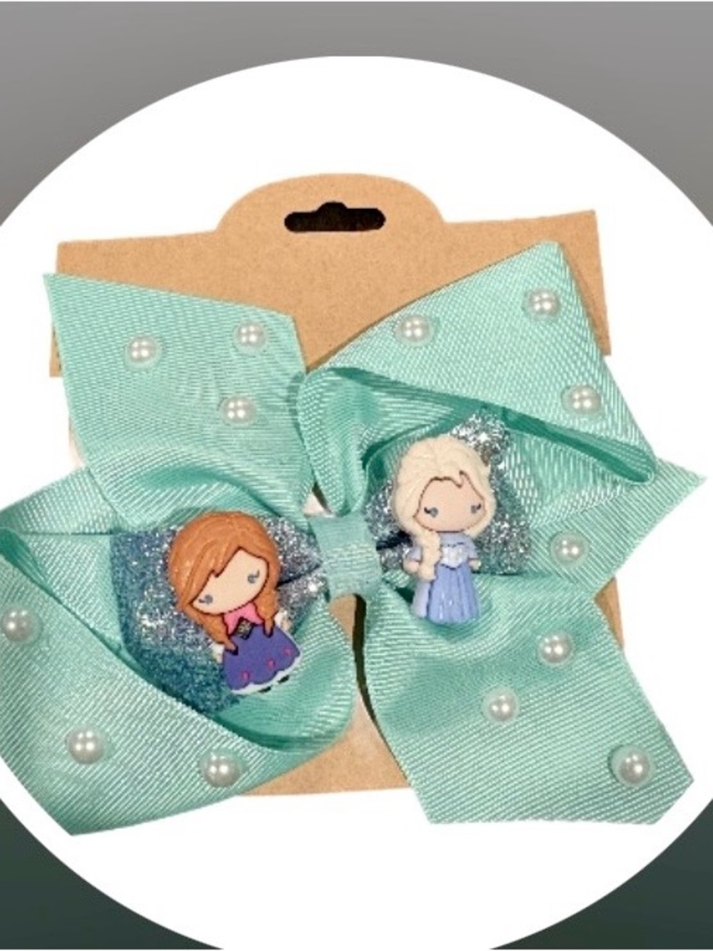 Anna & Elsa Frozen Alligator Clip Bow